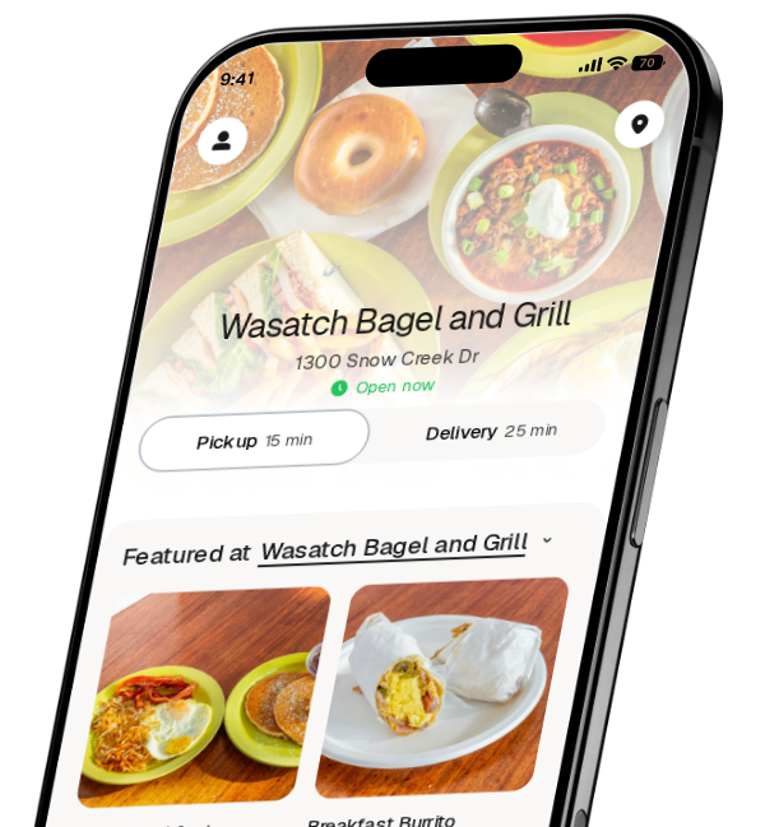 Wasatch Bagel and Grill app preview