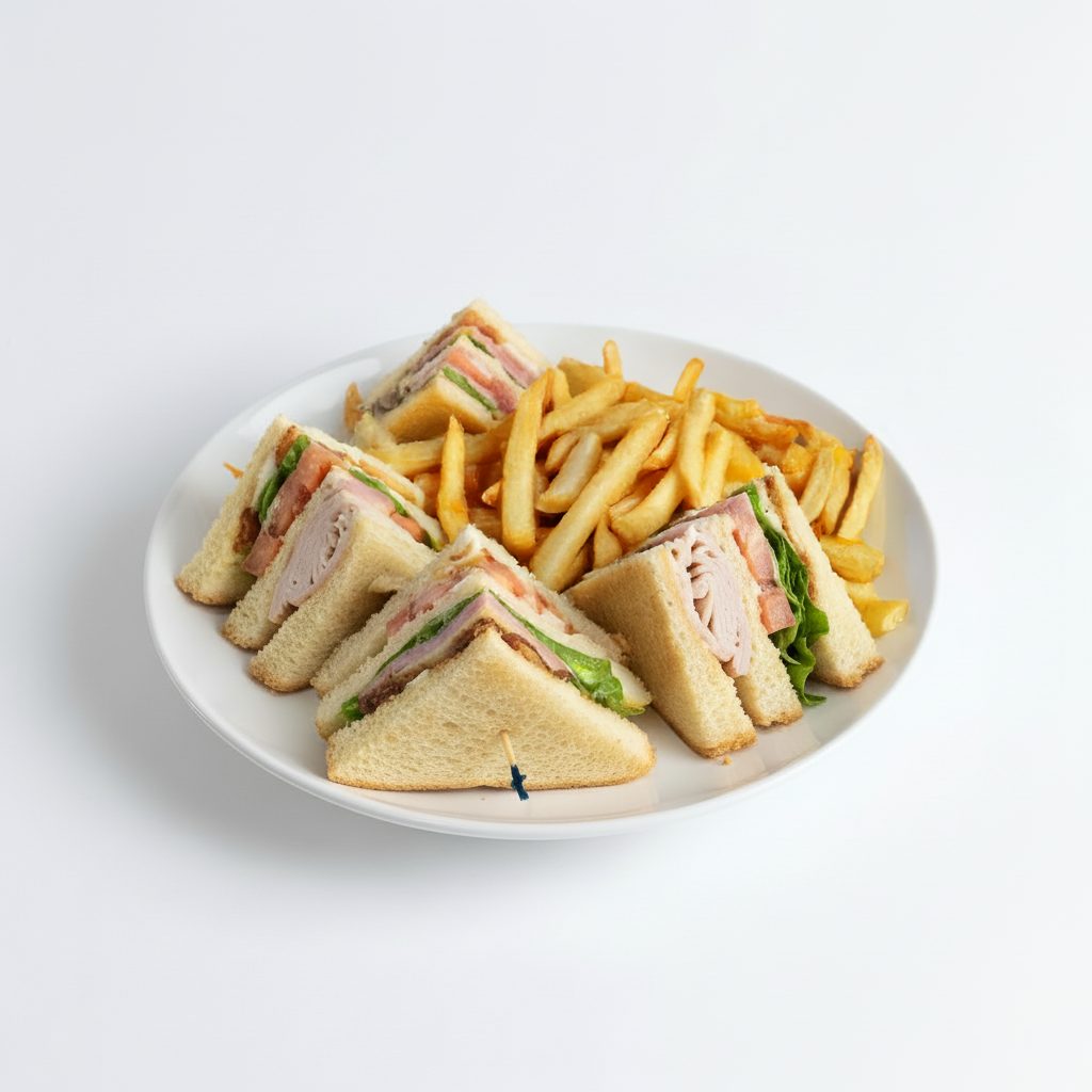 Club Sandwich and Side.